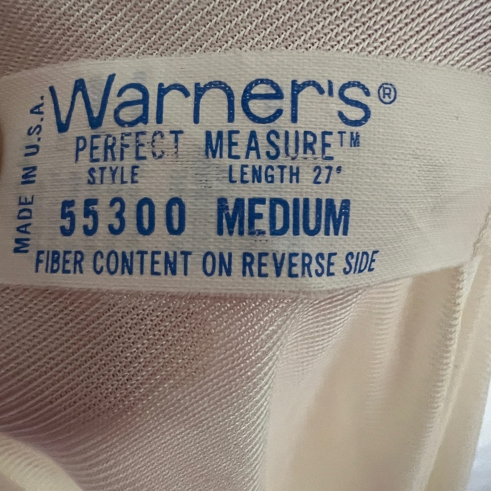 Warner's Perfect Measure Lace Trim Half Slip Vintage Style 55300 Medium USA Made - Picture 3 of 5